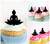TA0904 Meditating Buddha Kuchenaufsätze Hochzeit Geburtsta Acryl Cupcake Kuchen Topper für Kuchen Party Dekor 10 Stück