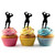 TA0955 Fitness Male Kuchenaufsätze Hochzeit Geburtsta Acryl Cupcake Kuchen Topper für Kuchen Party Dekor 10 Stück