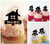 TA0970 Xmas House Snow Kuchenaufsätze Hochzeit Geburtsta Acryl Cupcake Kuchen Topper für Kuchen Party Dekor 10 Stück