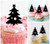 TA0973 Xmas Tree Kuchenaufsätze Hochzeit Geburtsta Acryl Cupcake Kuchen Topper für Kuchen Party Dekor 10 Stück