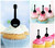 TA1018 Banjo Kuchenaufsätze Hochzeit Geburtsta Acryl Cupcake Kuchen Topper für Kuchen Party Dekor 10 Stück TA1018 Banjo Kuchenaufsätze Hochzeit Geburtsta Acryl Cupcake Kuchen Topper für Kuchen Party Dekor 10 Stück