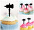 TA1051 Hammer Weapon Kuchenaufsätze Hochzeit Geburtsta Acryl Cupcake Kuchen Topper für Kuchen Party Dekor 10 Stück