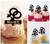TA1080 Lesbian Couple Symbol Kuchenaufsätze Hochzeit Geburtsta Acryl Cupcake Kuchen Topper für Kuchen Party Dekor 10 Stück