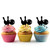 TA1109 Bowling Bowls Kuchenaufsätze Hochzeit Geburtsta Acryl Cupcake Kuchen Topper für Kuchen Party Dekor 10 Stück