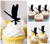 TA1146 Dragon Fly Insect Kuchenaufsätze Hochzeit Geburtsta Acryl Cupcake Kuchen Topper für Kuchen Party Dekor 10 Stück