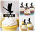 TA1146 Dragon Fly Insect Kuchenaufsätze Hochzeit Geburtsta Acryl Cupcake Kuchen Topper für Kuchen Party Dekor 10 Stück