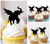 TA1256 Flying Elephant Kuchenaufsätze Hochzeit Geburtsta Acryl Cupcake Kuchen Topper für Kuchen Party Dekor 10 Stück