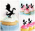 TA1264 Standing Dragon Kuchenaufsätze Hochzeit Geburtsta Acryl Cupcake Kuchen Topper für Kuchen Party Dekor 10 Stück