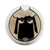 S2826 Cute Cartoon Unsleep Black Sheep Grafik Ringhalter und PopSockets