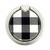 S2842 Black and White Buffalo Check Pattern Grafik Ringhalter und PopSockets