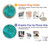 S3147 Aqua Marble Stone Grafik Ringhalter und PopSockets S3147 Aqua Marble Stone Grafik Ringhalter und PopSockets