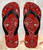 FA0525 Red Classic Bandana Beach Sandal Zehentrenner Unisex
