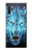 S0752 Blue Fire Grim Wolf Hülle Schutzhülle Taschen für Samsung Galaxy Note 10 Plus