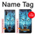 S0752 Blue Fire Grim Wolf Hülle Schutzhülle Taschen für Samsung Galaxy Note 10 Plus