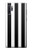 S2297 Black and White Vertical Stripes Hülle Schutzhülle Taschen für Samsung Galaxy Note 10 Plus