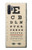 S2502 Eye Exam Chart Decorative Decoupage Poster Hülle Schutzhülle Taschen für Samsung Galaxy Note 10 Plus