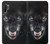 S2823 Black Wolf Blue Eyes Face Hülle Schutzhülle Taschen für Samsung Galaxy Note 10 Plus