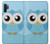 S3029 Cute Blue Owl Hülle Schutzhülle Taschen für Samsung Galaxy Note 10 Plus