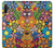 S3281 Colorful Hippie Flowers Pattern Hülle Schutzhülle Taschen für Samsung Galaxy Note 10 Plus