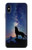 S3555 Wolf Howling Million Star Hülle Schutzhülle Taschen für iPhone X, iPhone XS