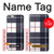 S3452 Plaid Fabric Pattern Hülle Schutzhülle Taschen für iPhone 6 6S