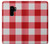S3535 Red Gingham Hülle Schutzhülle Taschen für Samsung Galaxy S9 Plus