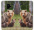 S3558 Bear Family Hülle Schutzhülle Taschen für Samsung Galaxy S9
