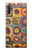 S3409 Squares Concentric Circles Hülle Schutzhülle Taschen für Samsung Galaxy Note 10 Plus