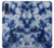 S3439 Fabric Indigo Tie Dye Hülle Schutzhülle Taschen für Samsung Galaxy A50