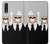 S3557 Bear in Black Suit Hülle Schutzhülle Taschen für Samsung Galaxy A70