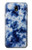 S3439 Fabric Indigo Tie Dye Hülle Schutzhülle Taschen für Samsung Galaxy J7 (2018), J7 Aero, J7 Top, J7 Aura, J7 Crown, J7 Refine, J7 Eon, J7 V 2nd Gen, J7 Star