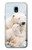 S3373 Polar Bear Hug Family Hülle Schutzhülle Taschen für Samsung Galaxy J3 (2018), J3 Star, J3 V 3rd Gen, J3 Orbit, J3 Achieve, Express Prime 3, Amp Prime 3