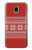 S3384 Winter Seamless Knitting Pattern Hülle Schutzhülle Taschen für Samsung Galaxy J3 (2018), J3 Star, J3 V 3rd Gen, J3 Orbit, J3 Achieve, Express Prime 3, Amp Prime 3