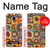 S3409 Squares Concentric Circles Hülle Schutzhülle Taschen für Samsung Galaxy J3 (2018), J3 Star, J3 V 3rd Gen, J3 Orbit, J3 Achieve, Express Prime 3, Amp Prime 3