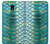 S3414 Green Snake Scale Graphic Print Hülle Schutzhülle Taschen für Samsung Galaxy J3 (2018), J3 Star, J3 V 3rd Gen, J3 Orbit, J3 Achieve, Express Prime 3, Amp Prime 3