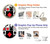 S3463 Poker Card Suit Hülle Schutzhülle Taschen für Samsung Galaxy J3 (2018), J3 Star, J3 V 3rd Gen, J3 Orbit, J3 Achieve, Express Prime 3, Amp Prime 3