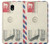 S3551 Vintage Airmail Envelope Art Hülle Schutzhülle Taschen für Samsung Galaxy J3 (2018), J3 Star, J3 V 3rd Gen, J3 Orbit, J3 Achieve, Express Prime 3, Amp Prime 3