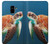 S3497 Green Sea Turtle Hülle Schutzhülle Taschen für Samsung Galaxy A8 (2018)