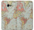 S3418 Vintage World Map Hülle Schutzhülle Taschen für Samsung Galaxy A5 (2017)