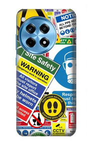 S3960 Safety Signs Sticker Collage Hülle Schutzhülle Taschen für OnePlus 12R