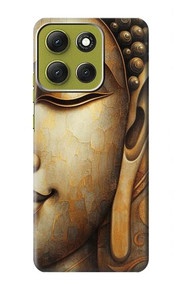 S4022 Vintage Buddha Face Golden Style Hülle Schutzhülle Taschen für Motorola Moto G86
