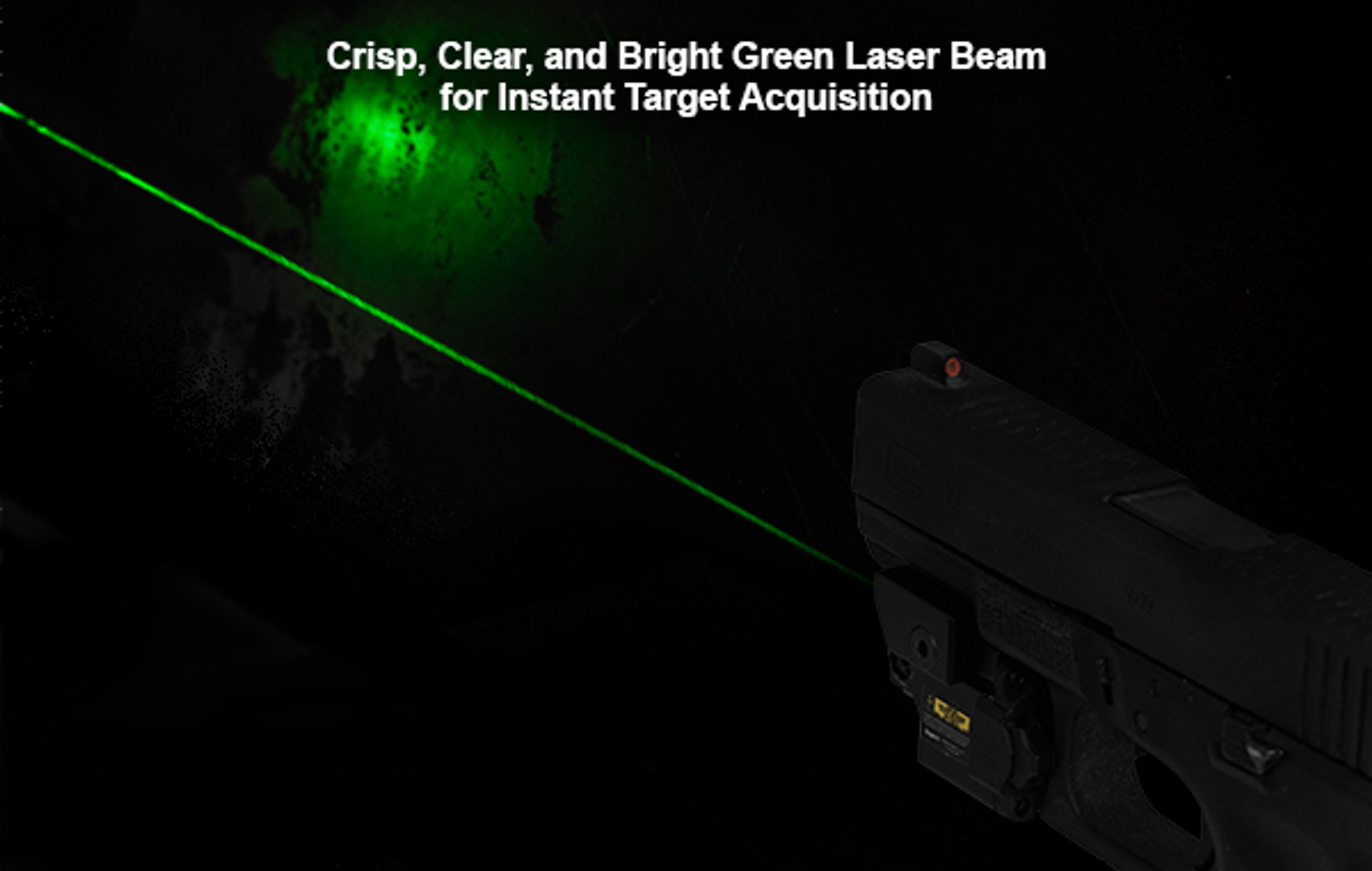 green laser beam