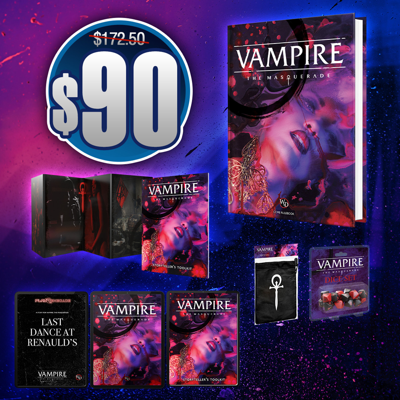 Vampire: The Masquerade Storyteller Screen - Books » Role Playing Books D20  » Renegade Game Studios (RPGs) - Wii Play Games