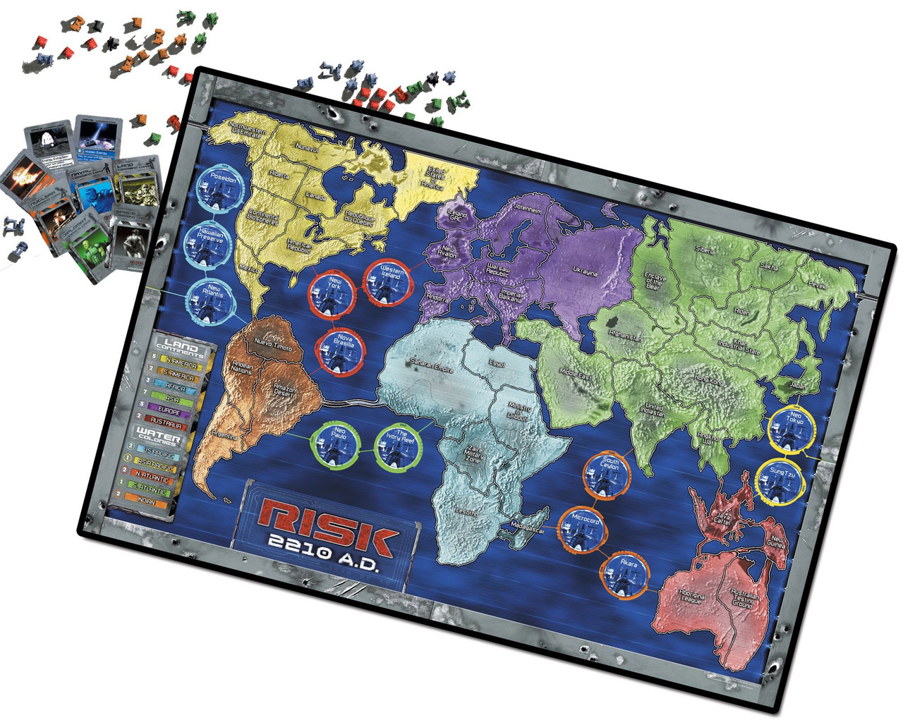 Cartes Space Command Pour RISK 2210 A.D. - Version Anglaise - Cartes D'occasion