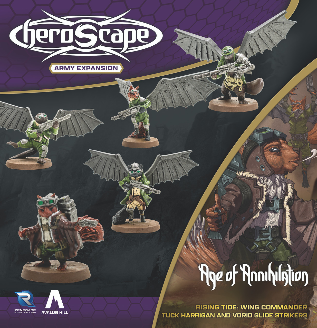 Heroscape: Rising Tide – Wing Commander Tuck Harrigan & Vorid