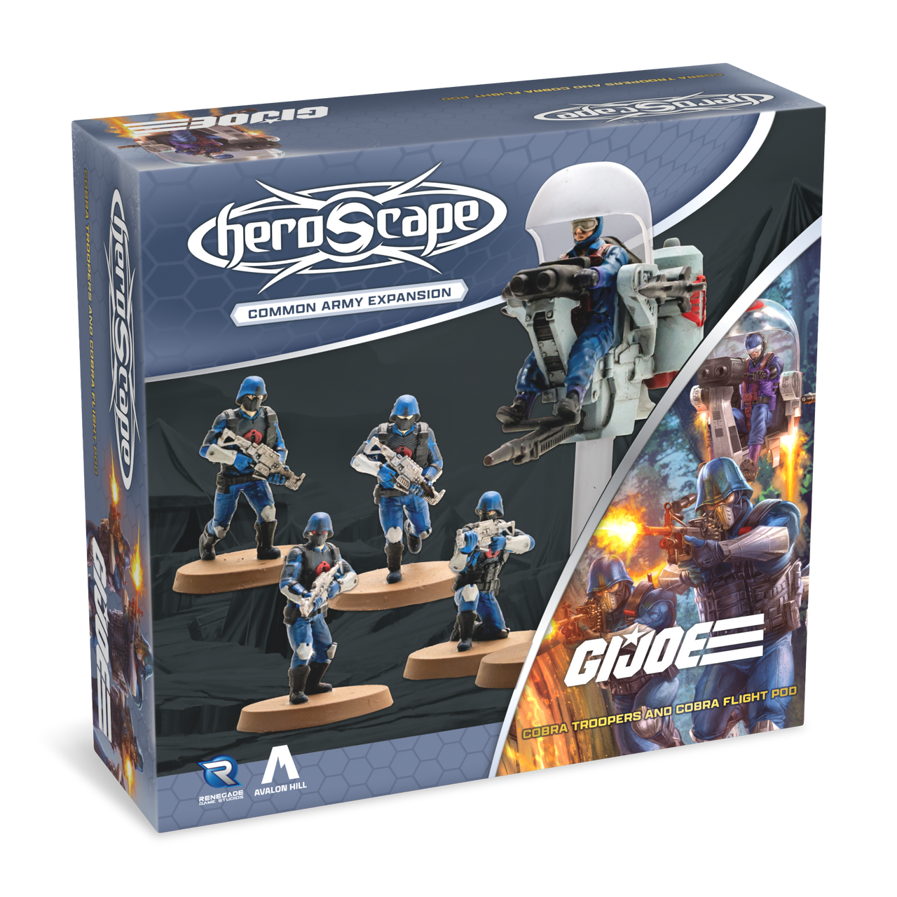 G.I. JOE Heroscape: COBRA Troopers & COBRA Flight Pod Army Expansion