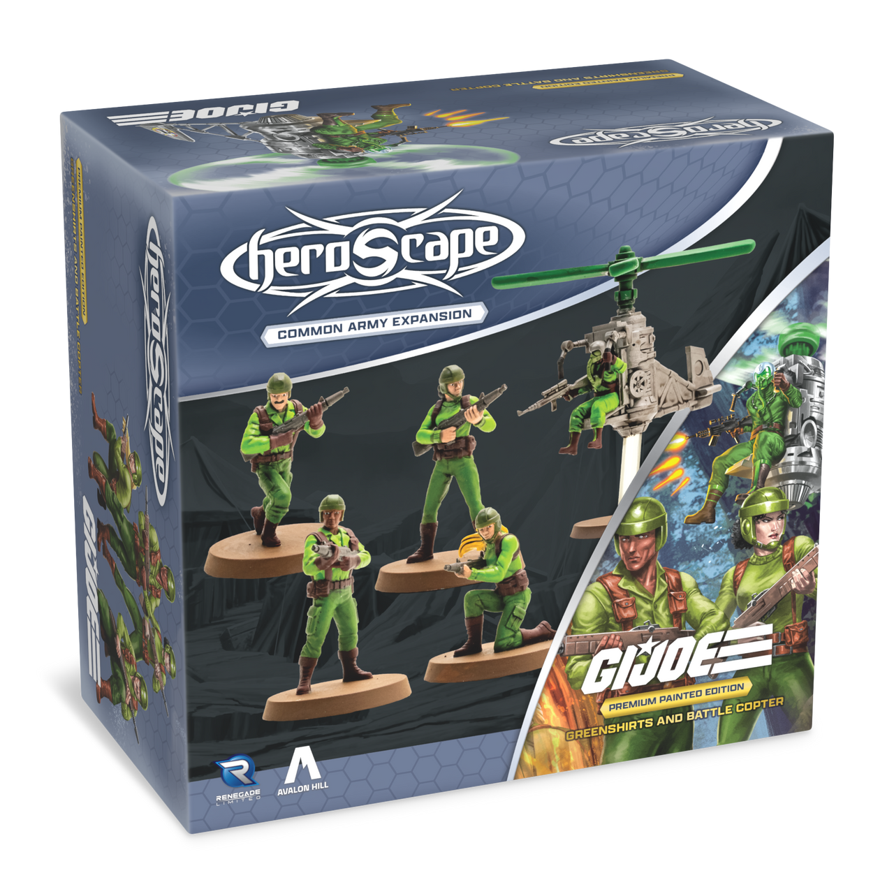 GI JOE装備品等 G.I. JOE Heroscape: Greenshirts & Battle Copter Common Army