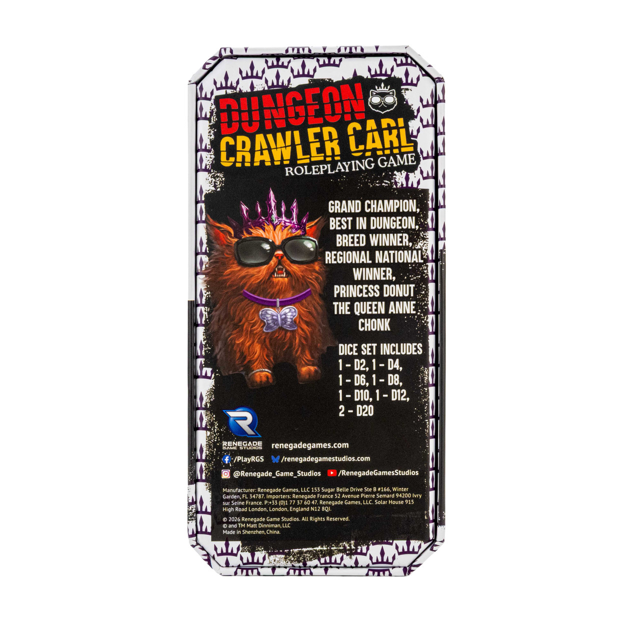 Dungeon Crawler Carl RPG: Princess Donut Dice Set