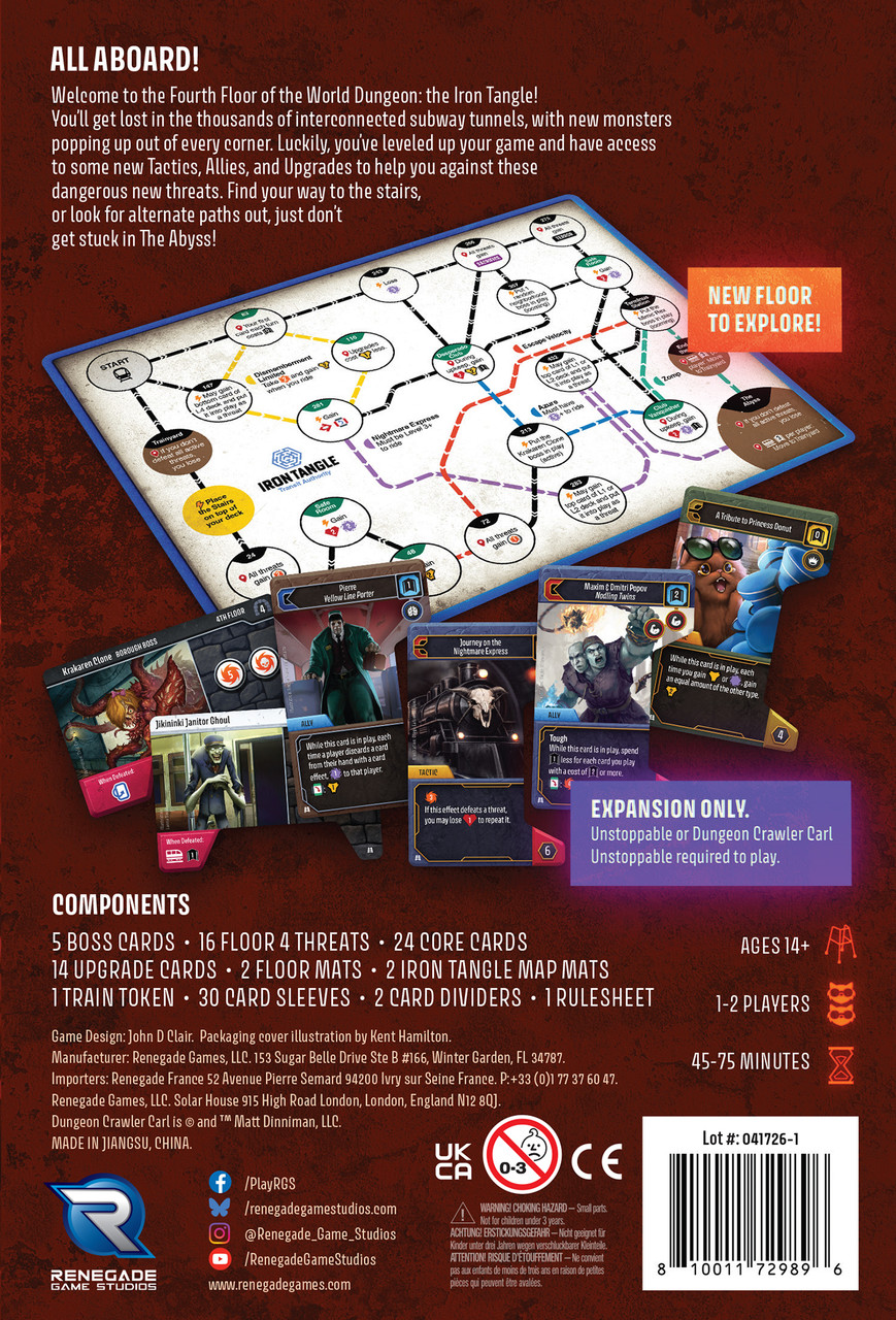 Dungeon Crawler Carl Unstoppable: Iron Tangle Expansion Dungeon Crawler Carl Unstoppable: Iron Tangle Expansion