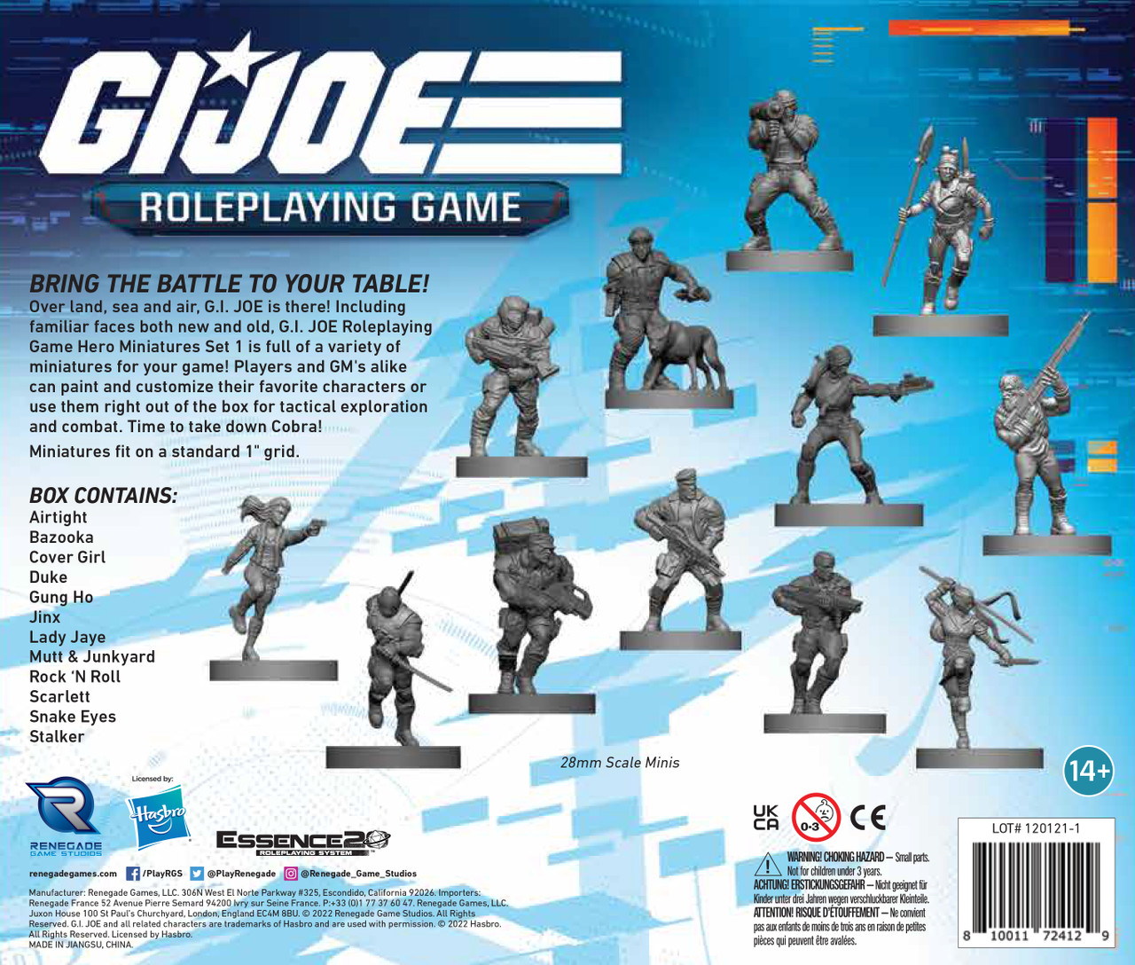 G.I. JOE Roleplaying Game Villain Miniatures Set 1